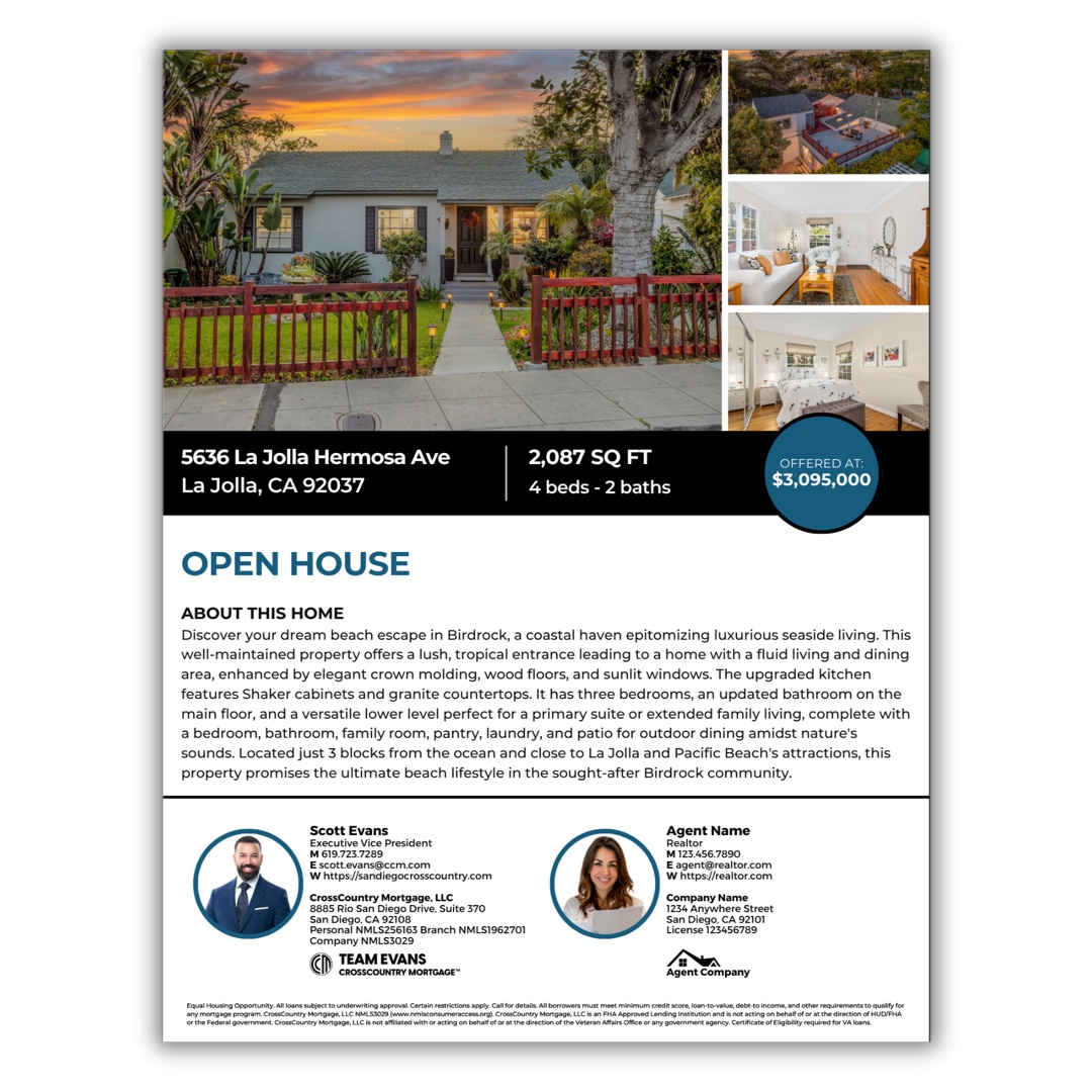 Open House Flyer sample